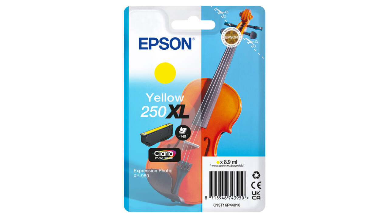 Inktcartridge Epson 250XL T16P44 geel