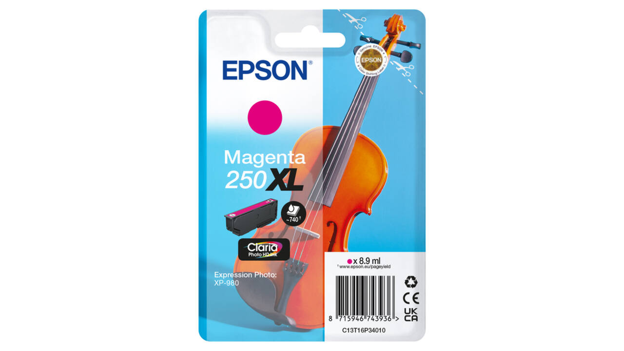 Inktcartridge Epson 250XL T16P34 rood