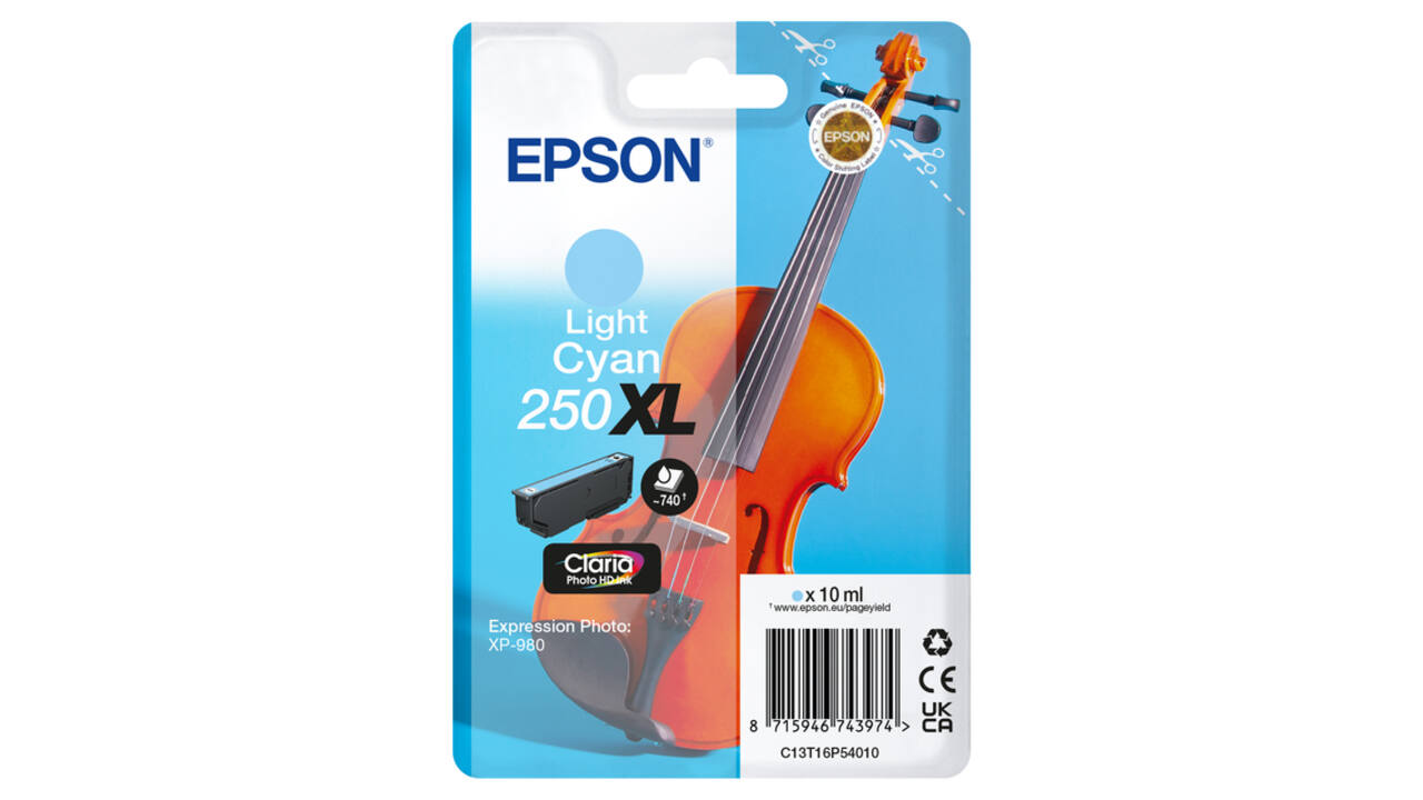 Inktcartridge Epson 250XL T16P54 licht blauw
