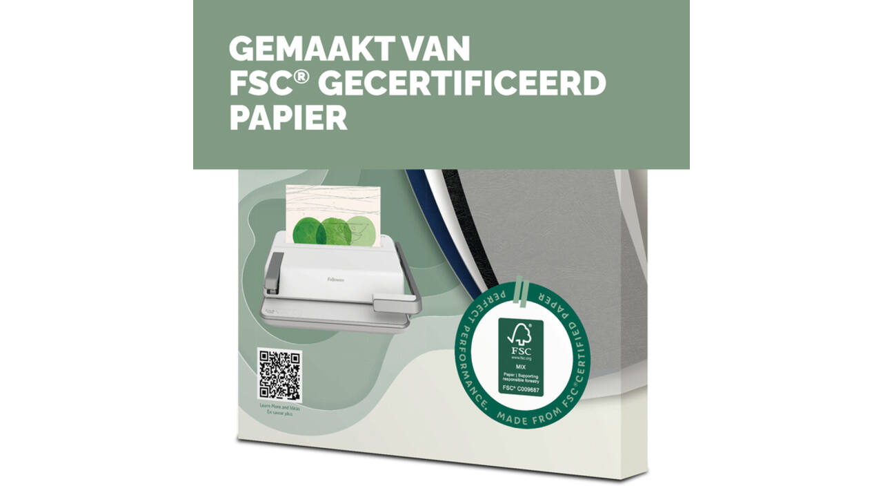Voorblad Fellowes A4 FSC translucent papier 150gram 50vel