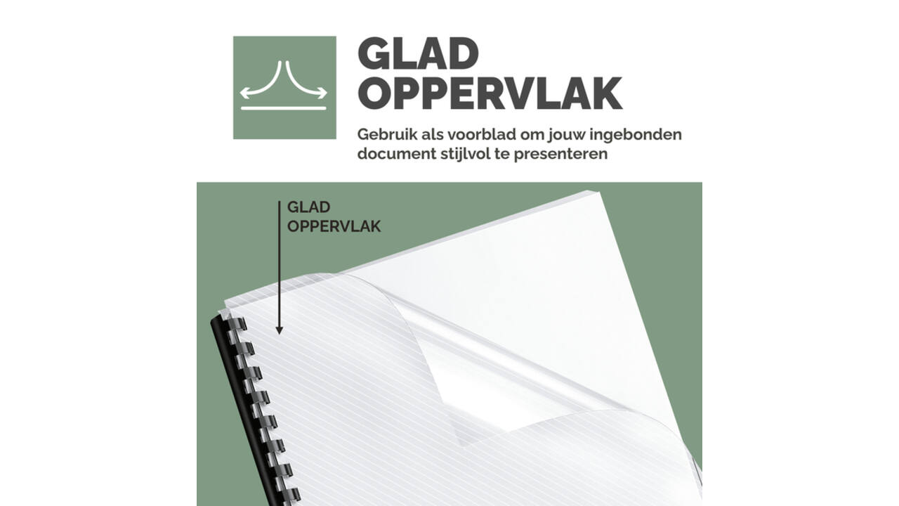Voorblad Fellowes A4 PET 150micron recycled 100 stuks