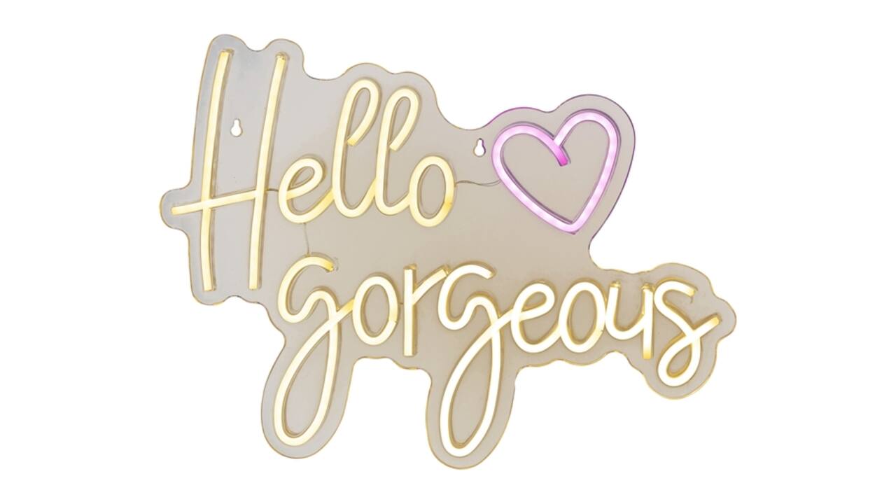 Ledbord Lumineo indoor USB neon Hello Gorgeous