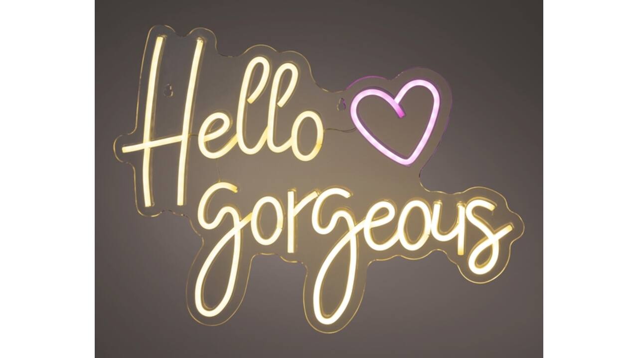 Ledbord Lumineo indoor USB neon Hello Gorgeous