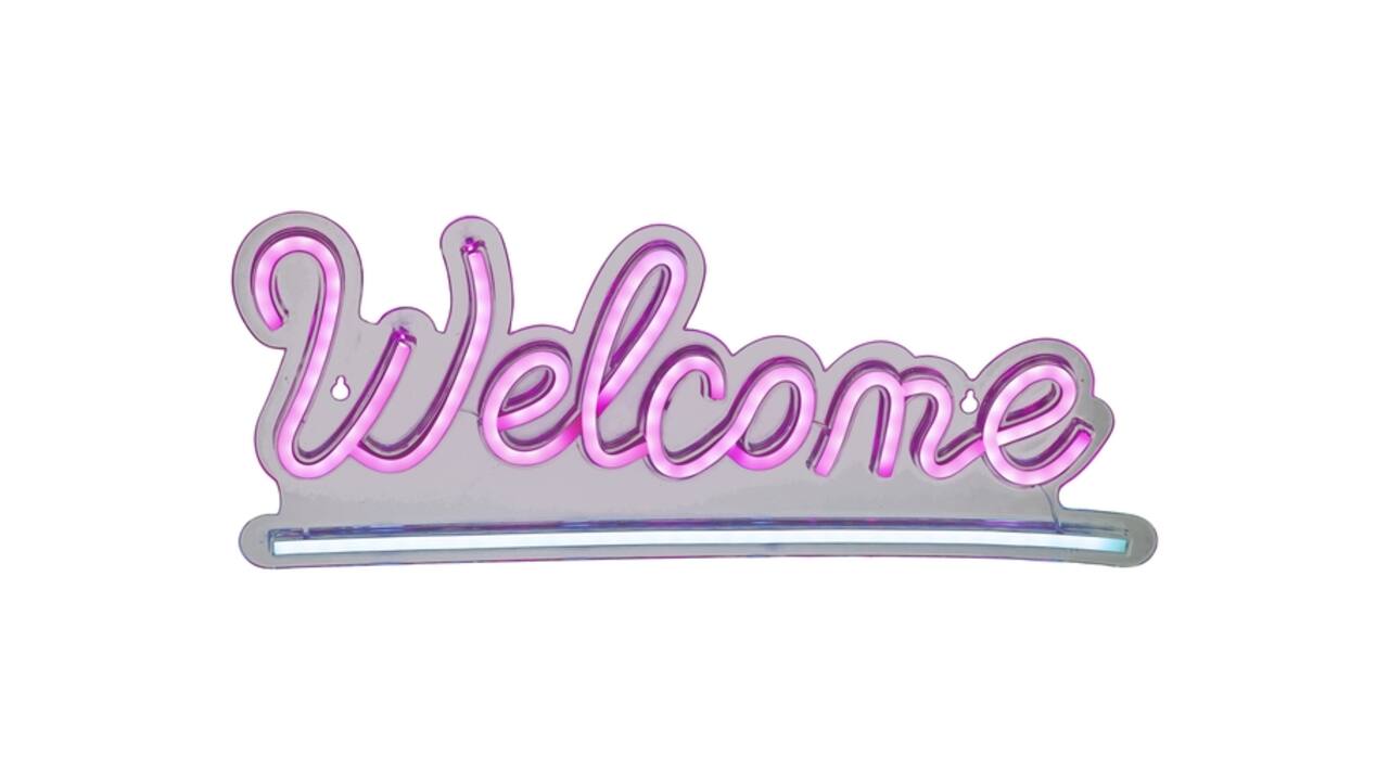 Ledbord Lumineo indoor USB neon Welcome
