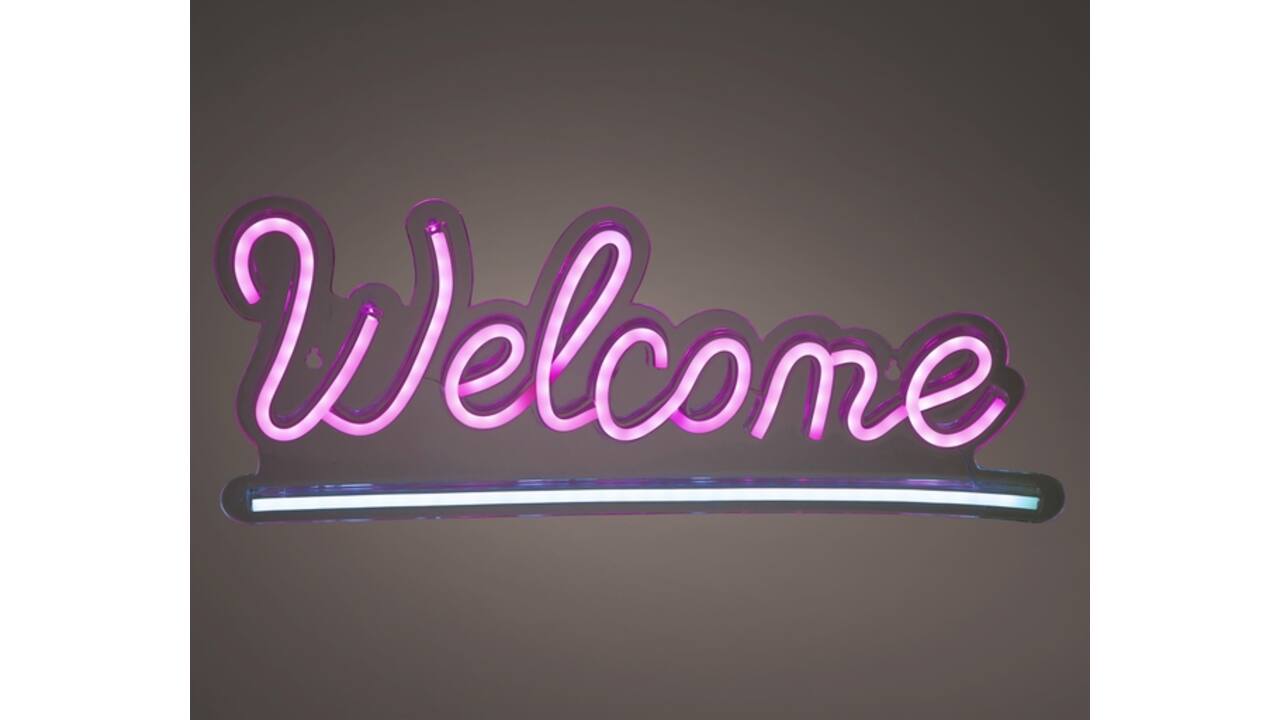 Ledbord Lumineo indoor USB neon Welcome