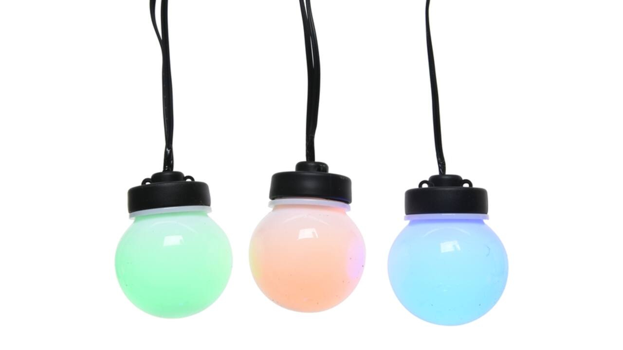 Partylight Lumineo led outdoor 20 bollen 950cm assorti