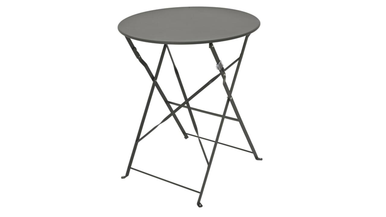 Bistroset staal 3-delig antraciet