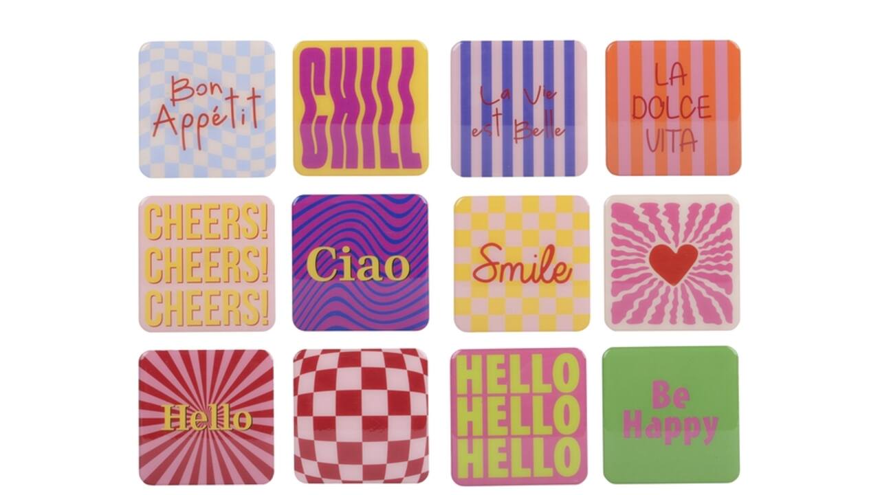 Decobordjes Decoris MDF 9.5x9.5cm assorti