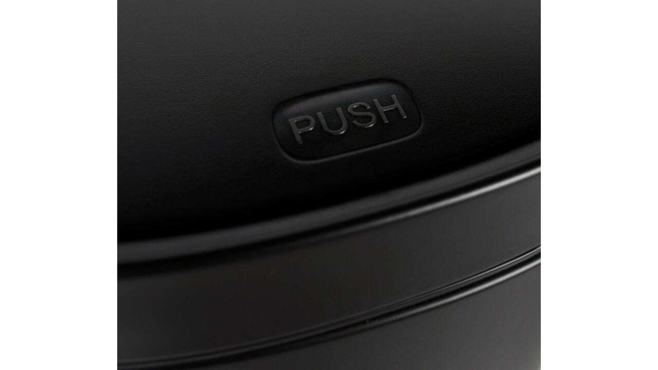 Afvalbak Desq Touch 50 liter RVS zwart