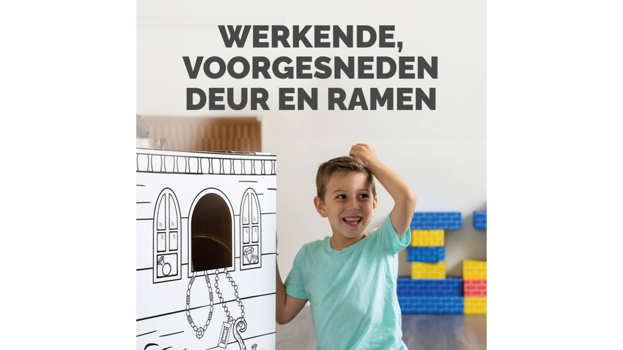 Kartonnen Piratenschip XL Bankers Box Play inkleurbaar