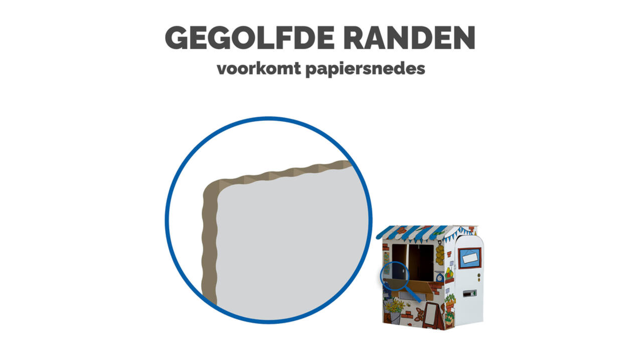 Kartonnen Marktkraam XL Bankers Box Play inkleurbaar