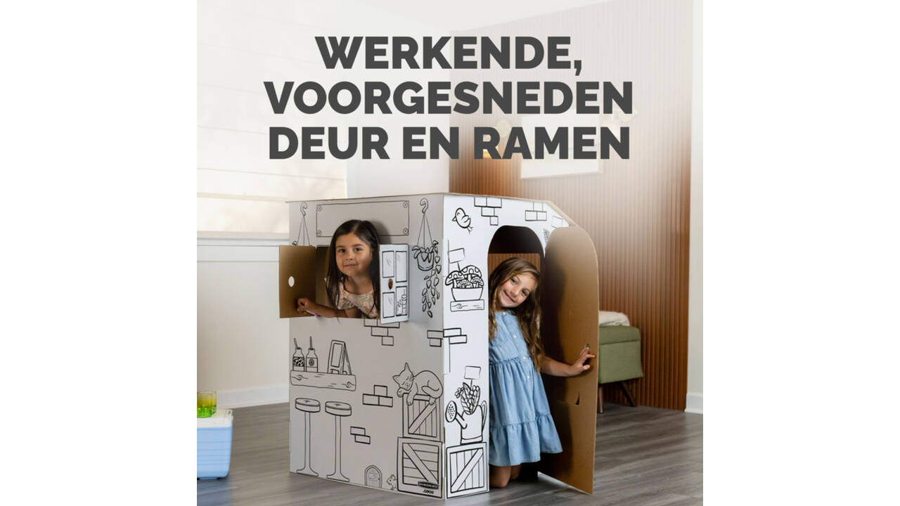 Kartonnen Marktkraam XL Bankers Box Play inkleurbaar