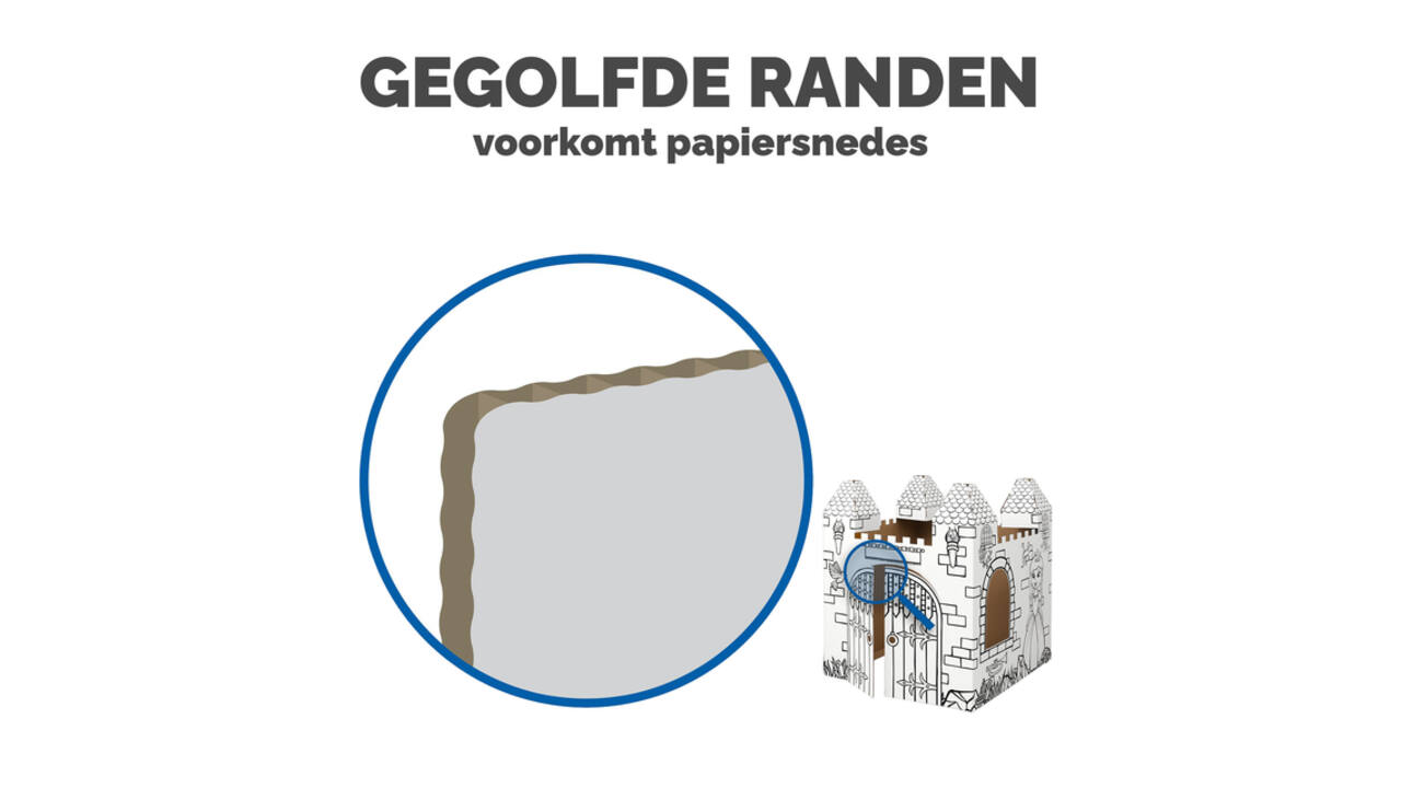 Kartonnen Kasteel XL Bankers Box Play inkleurbaar