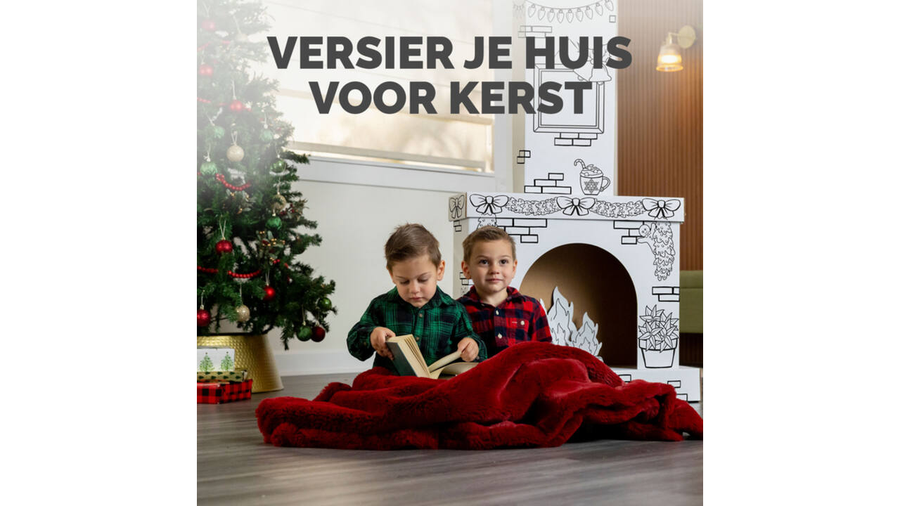 Kartonnen Openhaard XL Bankers Box Play inkleurbaar