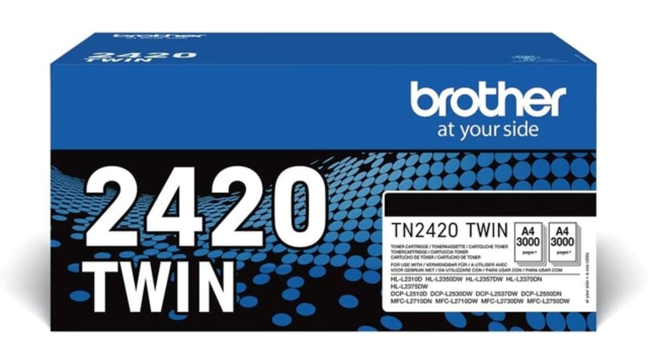 Toner Brother TN-2420TWIN zwart
