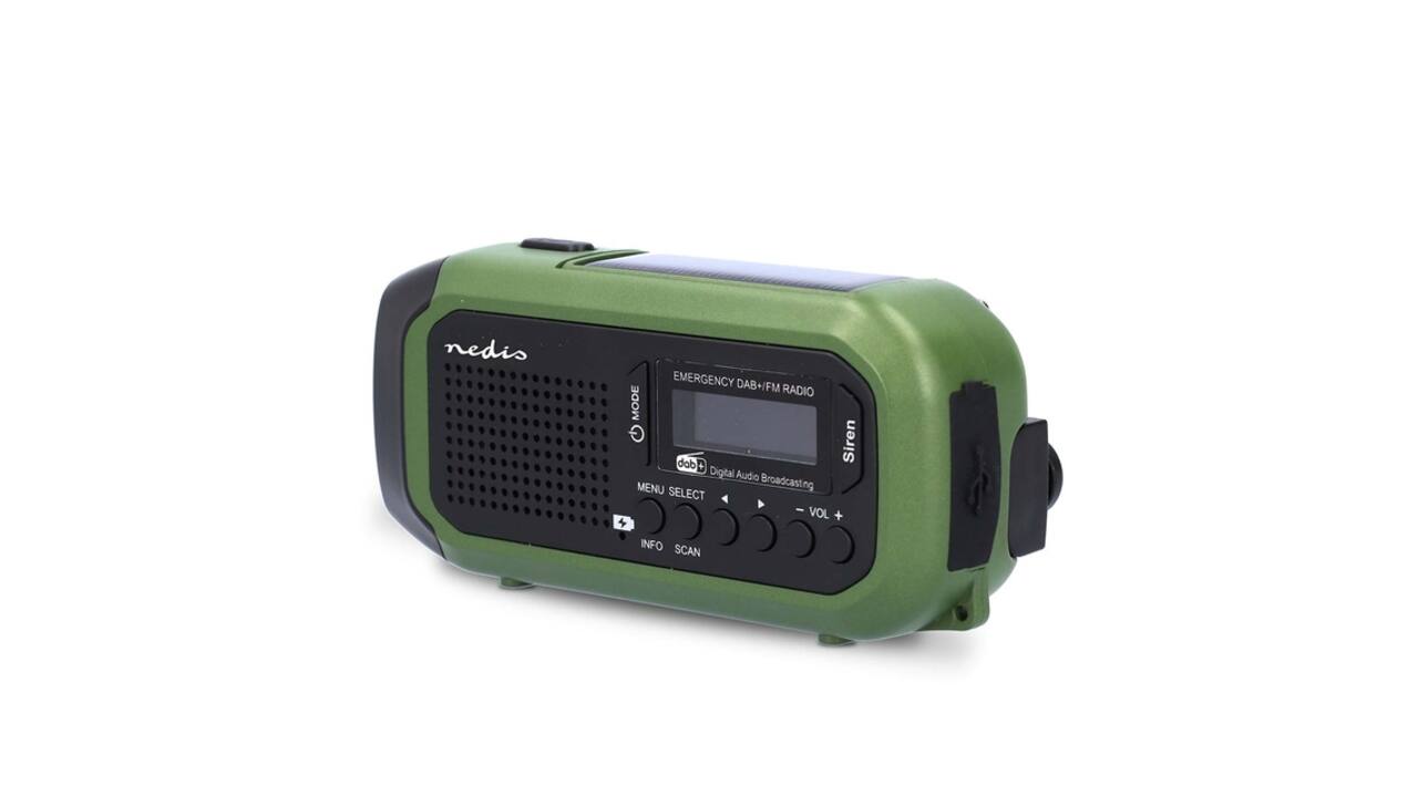 Noodradio Nedis DAB+ FM zonnepaneel