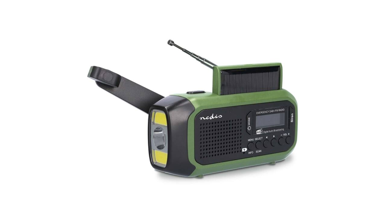 Noodradio Nedis DAB+ FM zonnepaneel