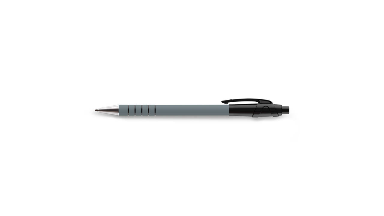Balpen Paper Mate Flexgrip Ultra medium zwart blister à 5 stuks