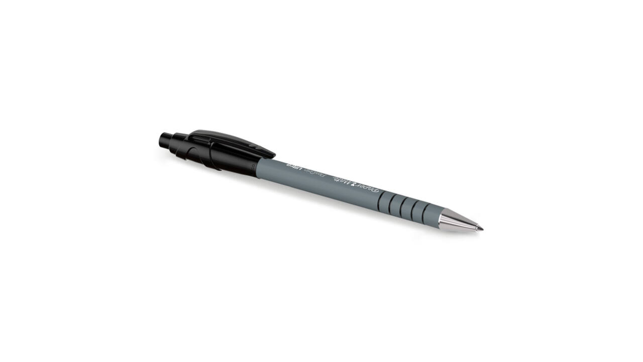 Balpen Paper Mate Flexgrip Ultra medium zwart blister à 5 stuks