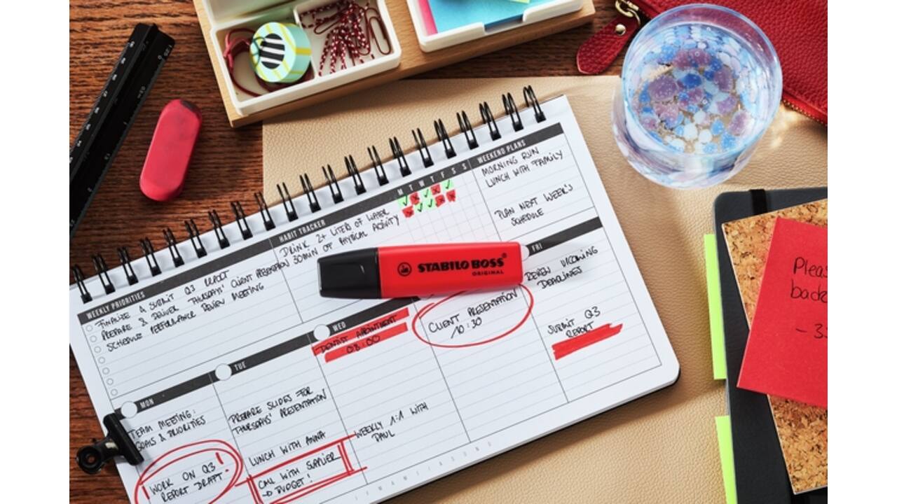 Markeerstift STABILO Boss 70/48 echt rood