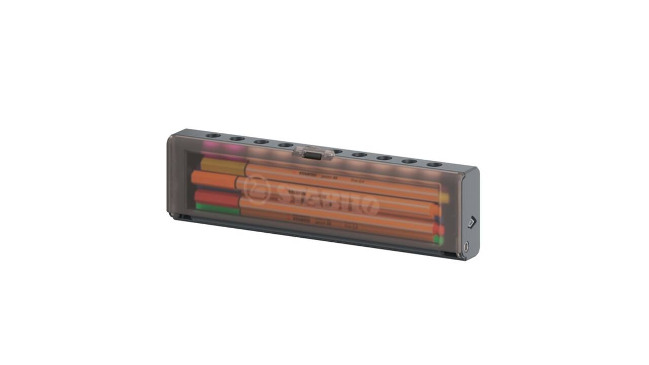 Fineliner STABILO point 88 fijn clickset à 10 kleuren