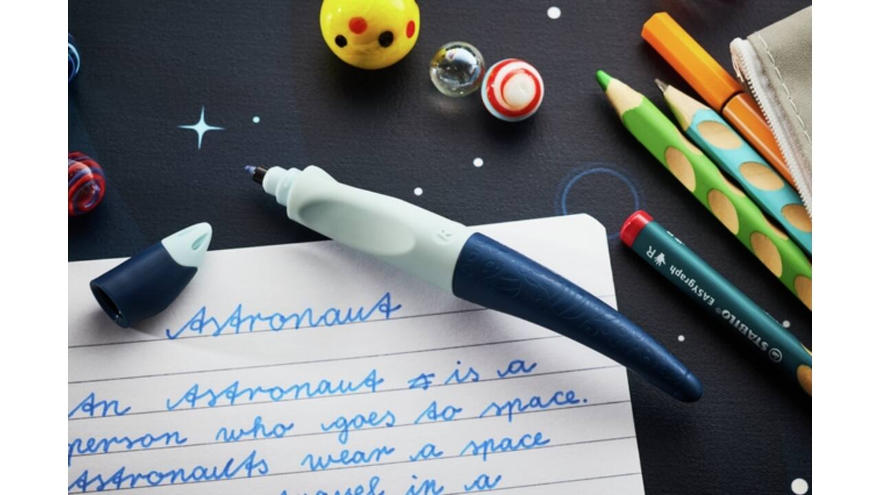 Rollerpen STABILO Easyoriginal linkshandig 3D DreamWorld medium blauw