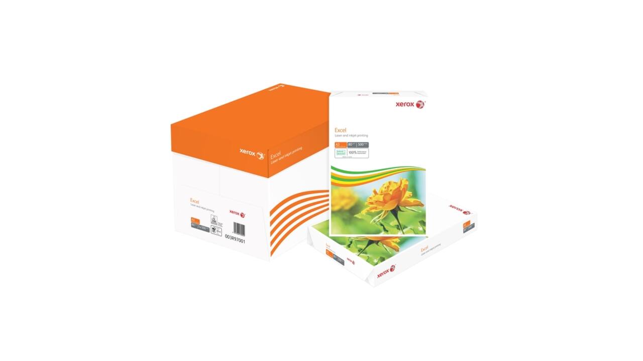 Kopieerpapier Xerox Excel A3 80gr wit 500 vel