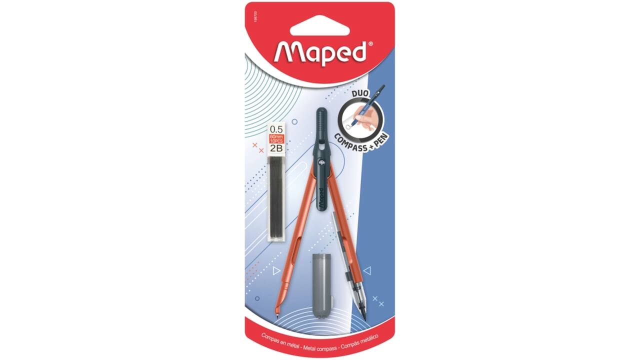 Penpasser Maped 3-delig assorti