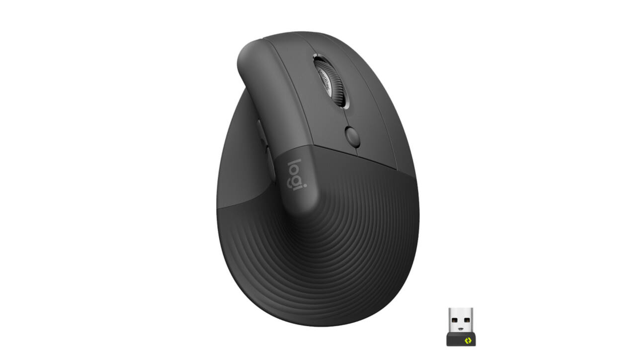 Muis Logitech Lift rechtshandig grafiet