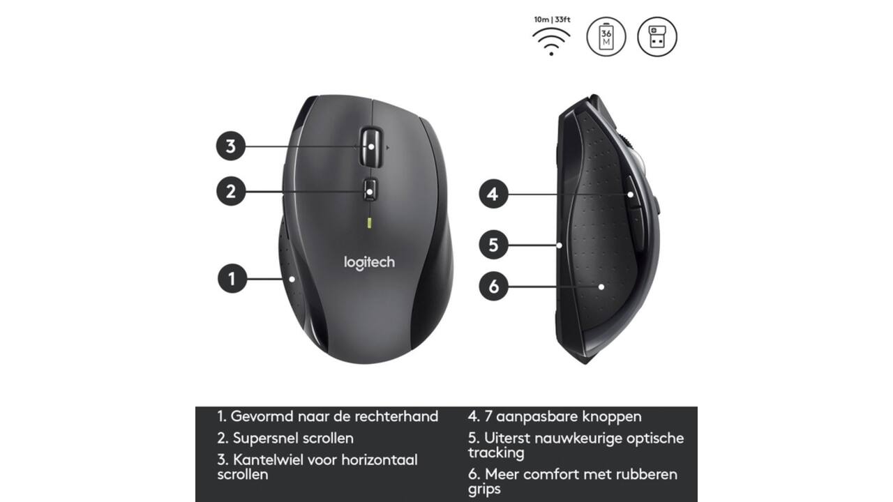 Muis Logitech M705 marathon