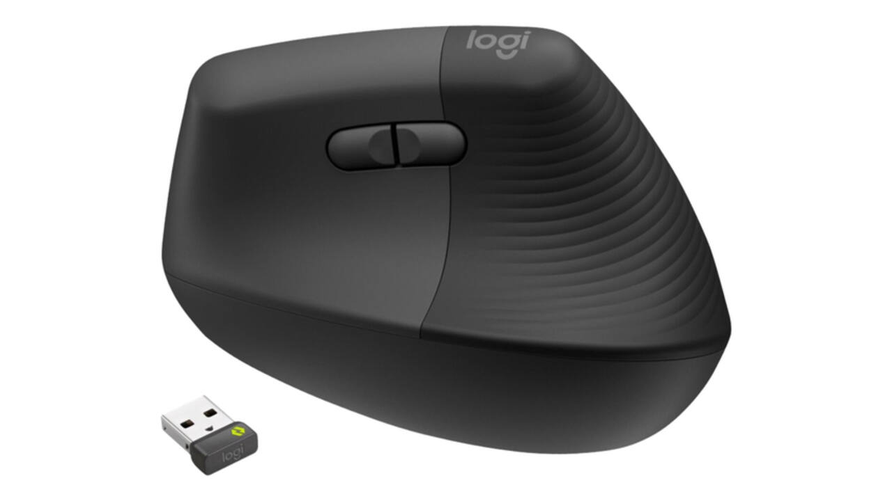 Muis Logitech Lift business rechtshandig grafiet