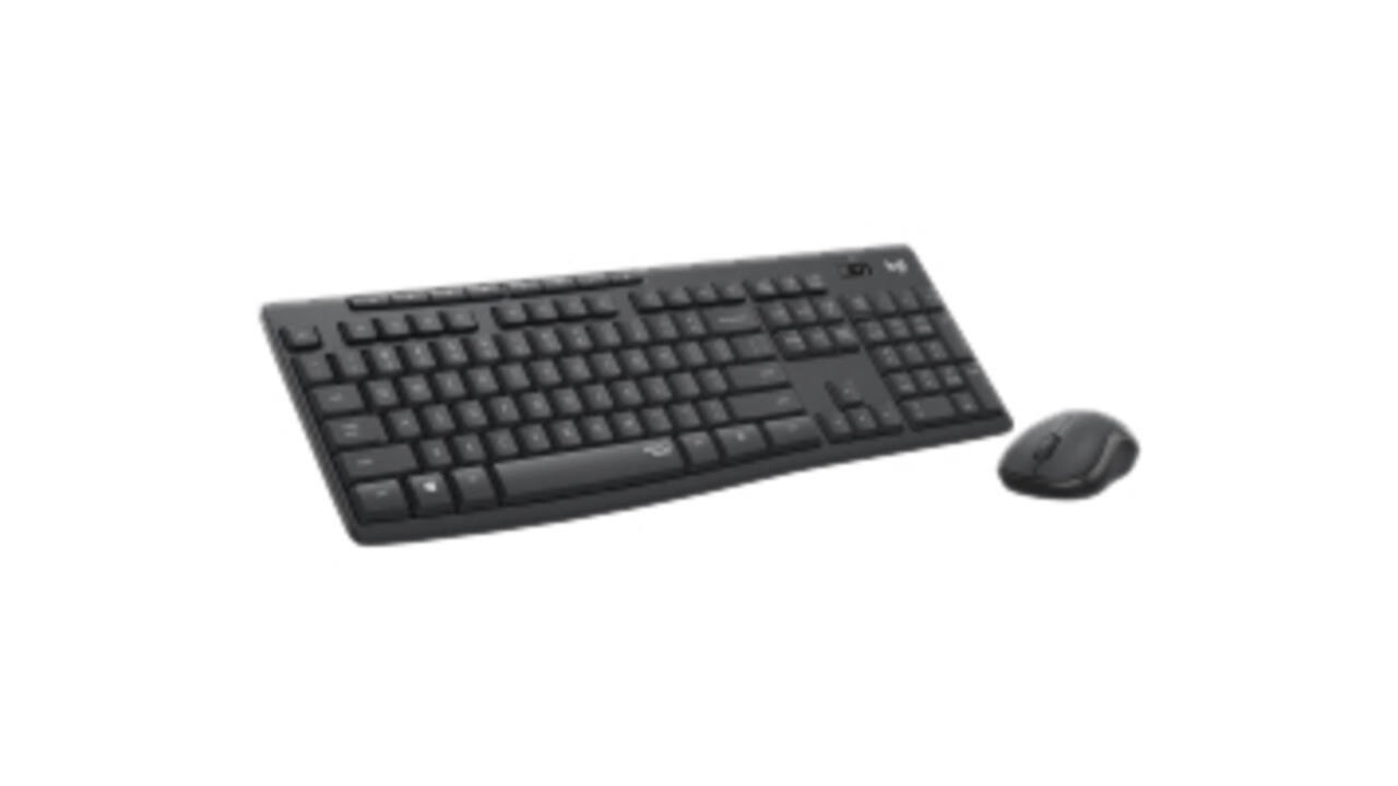 Toetsenbord- en muisset Logitech MK295 Silent draadloos QWERTY graphite