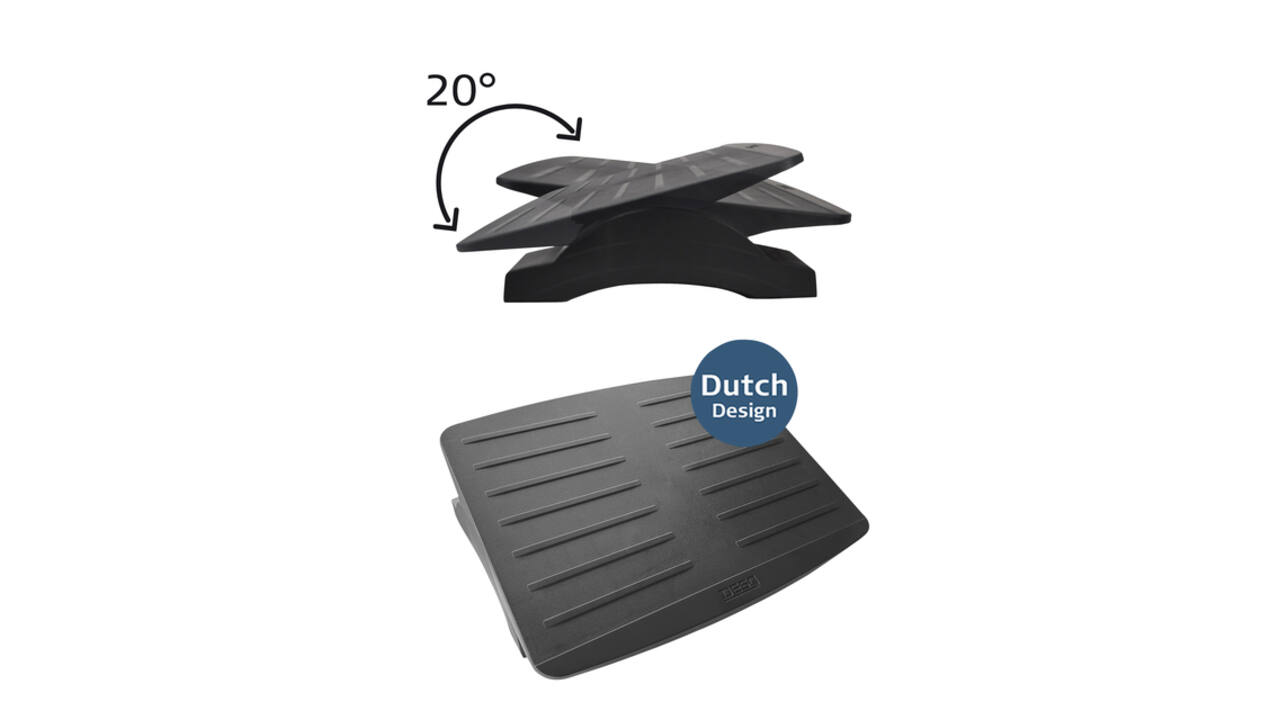 Voetensteun Desq kantelbaar zwart