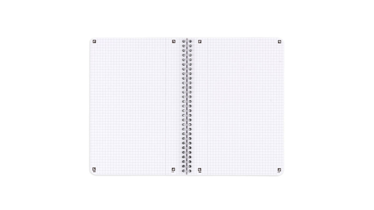 Spiraalblok Oxford Touch B5 geruit 5mm160 pagina's assorti