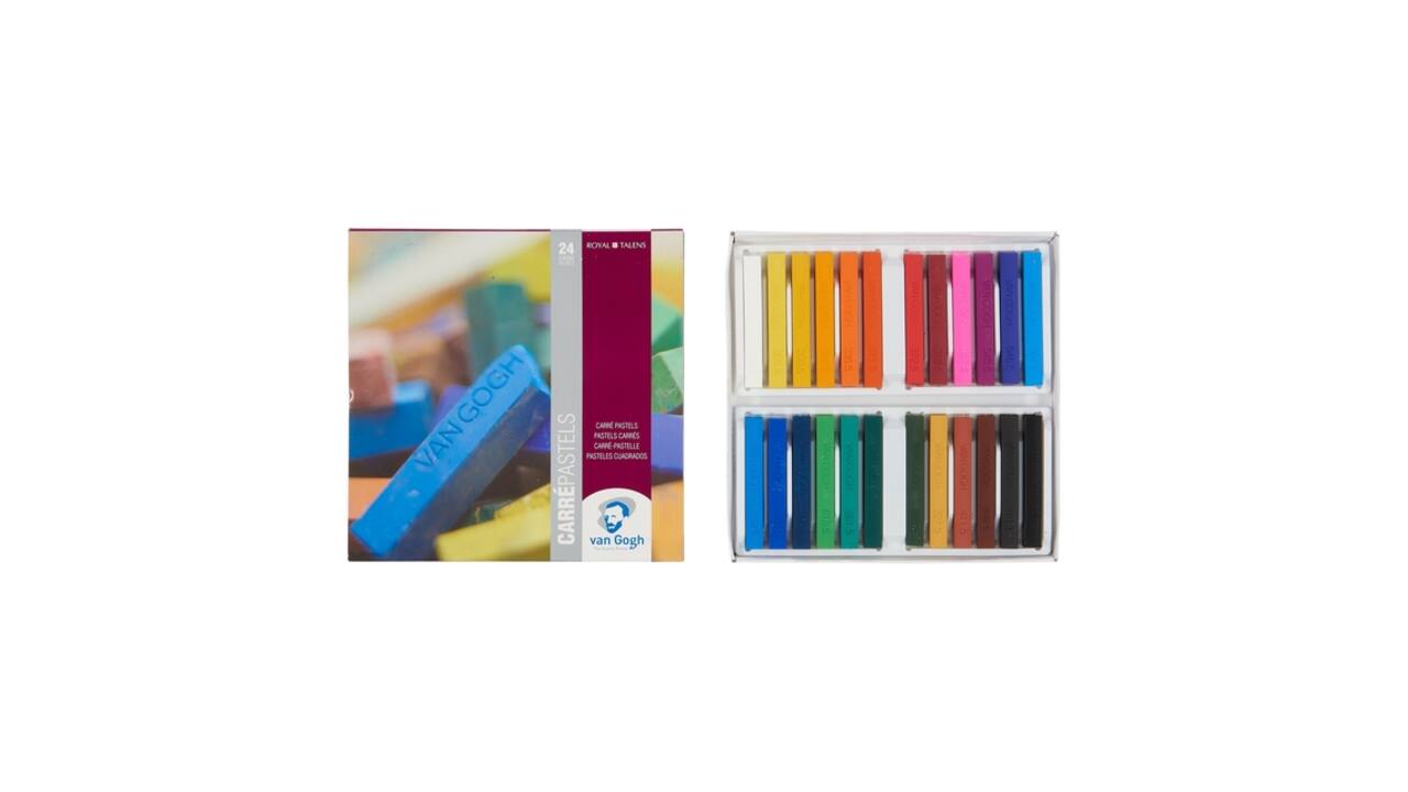 Pastelkrijt Talens Van Gogh Carré basisset à 24 kleuren