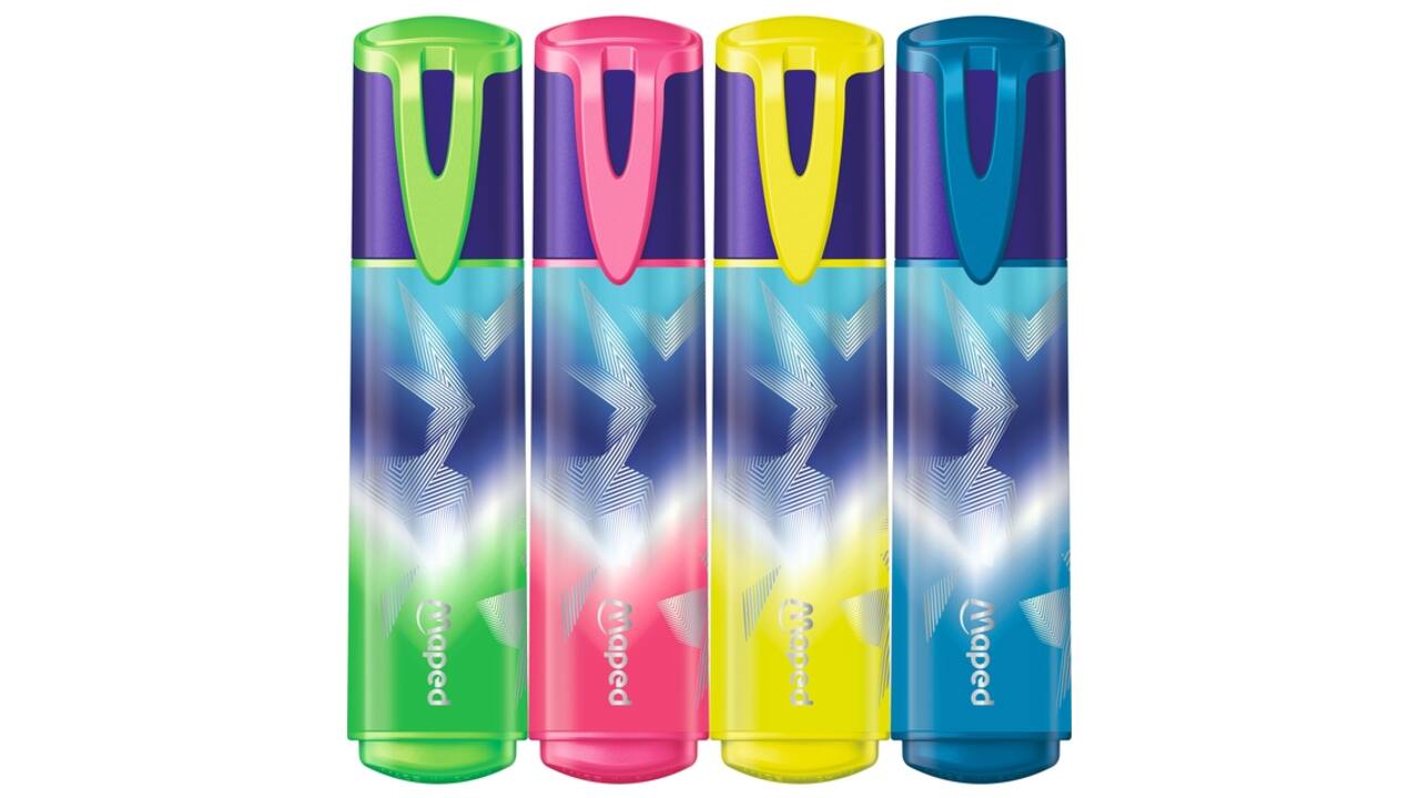 Markeerstift Maped Arctic Vibes set à 4 kleuren