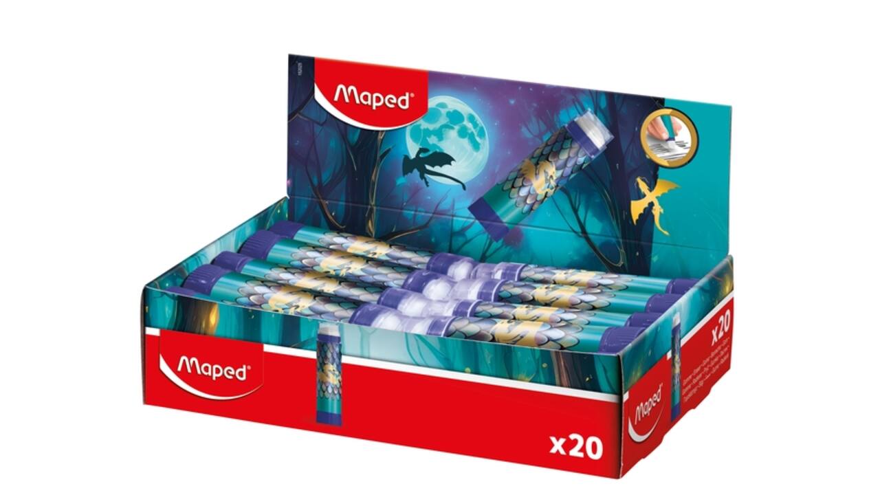 Gum Maped Dragon display à 20 kleuren blauw