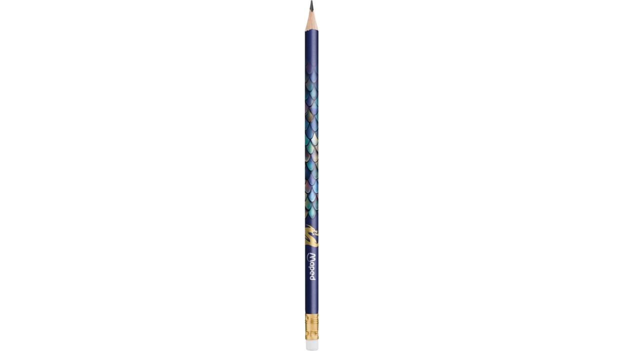 Potlood Maped Dragon HB met gum set à 12 stuks assorti