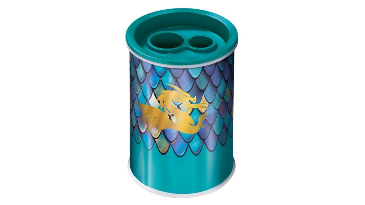 Puntenslijper Maped Dragon 2-gaats display a 18 stuks blauw