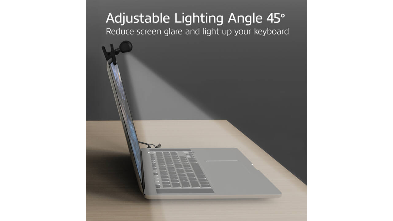 Laptoplamp ACT Clip-on led dimbaar USB