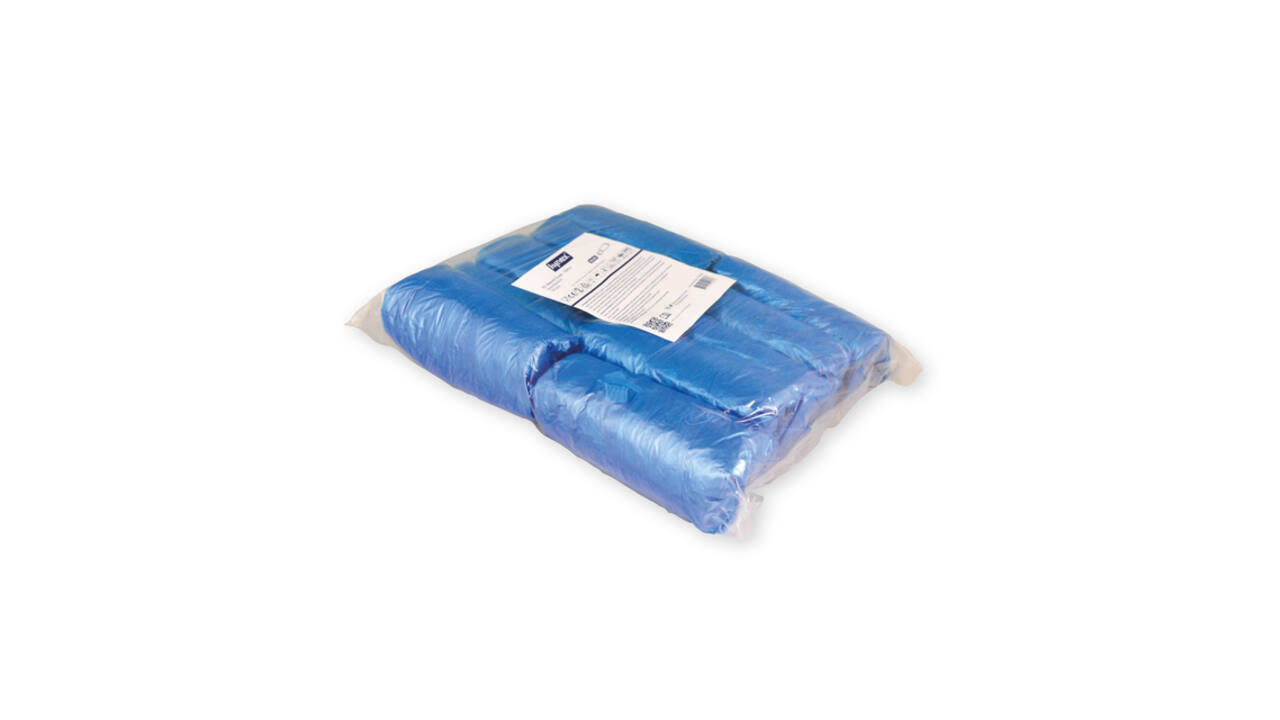 Mouwovertrek Hynex PE blauw 100 stuks