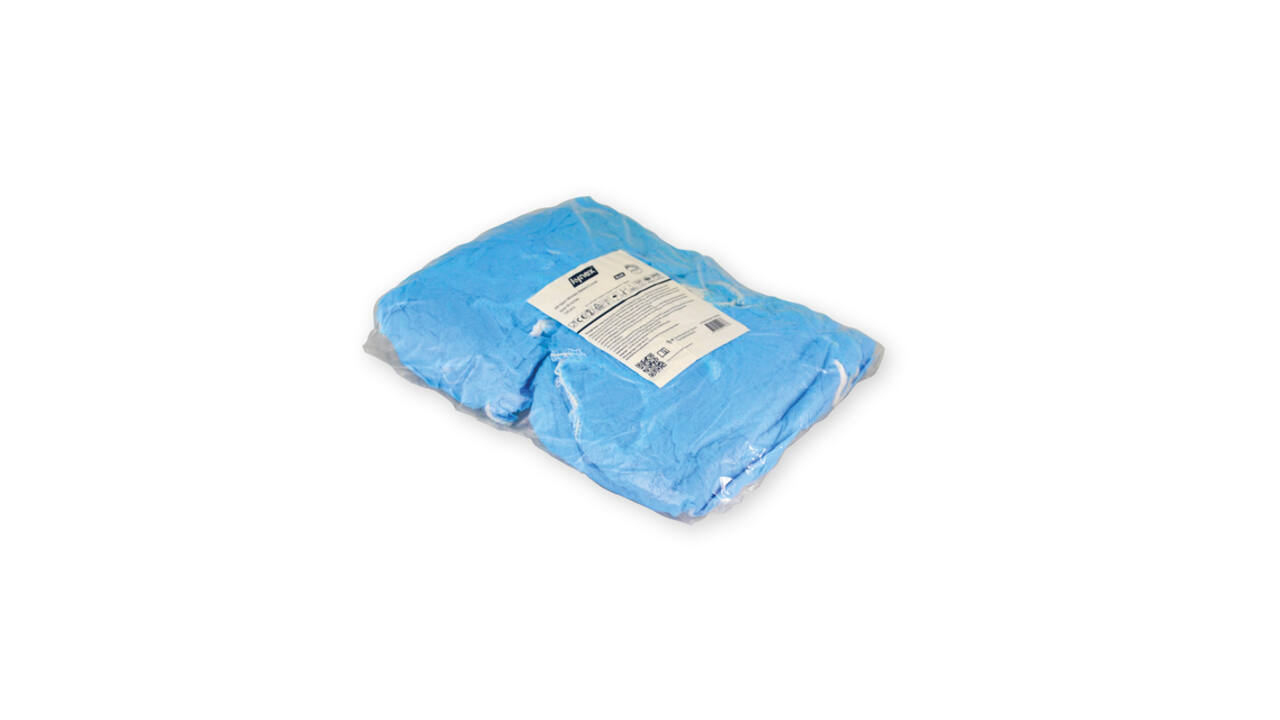 Baardnet Hynex non-woven blauw pp 100 stuks