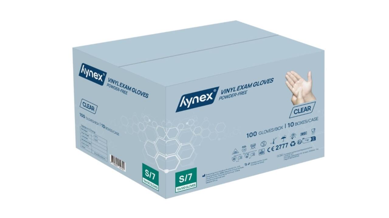 Handschoen Hynex vinyl S transparant 4.5gr 100 stuks