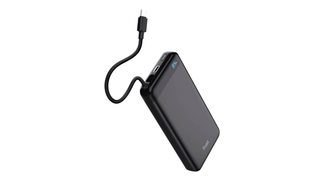 Powerbank Trust Fiera 20.000 met kabel