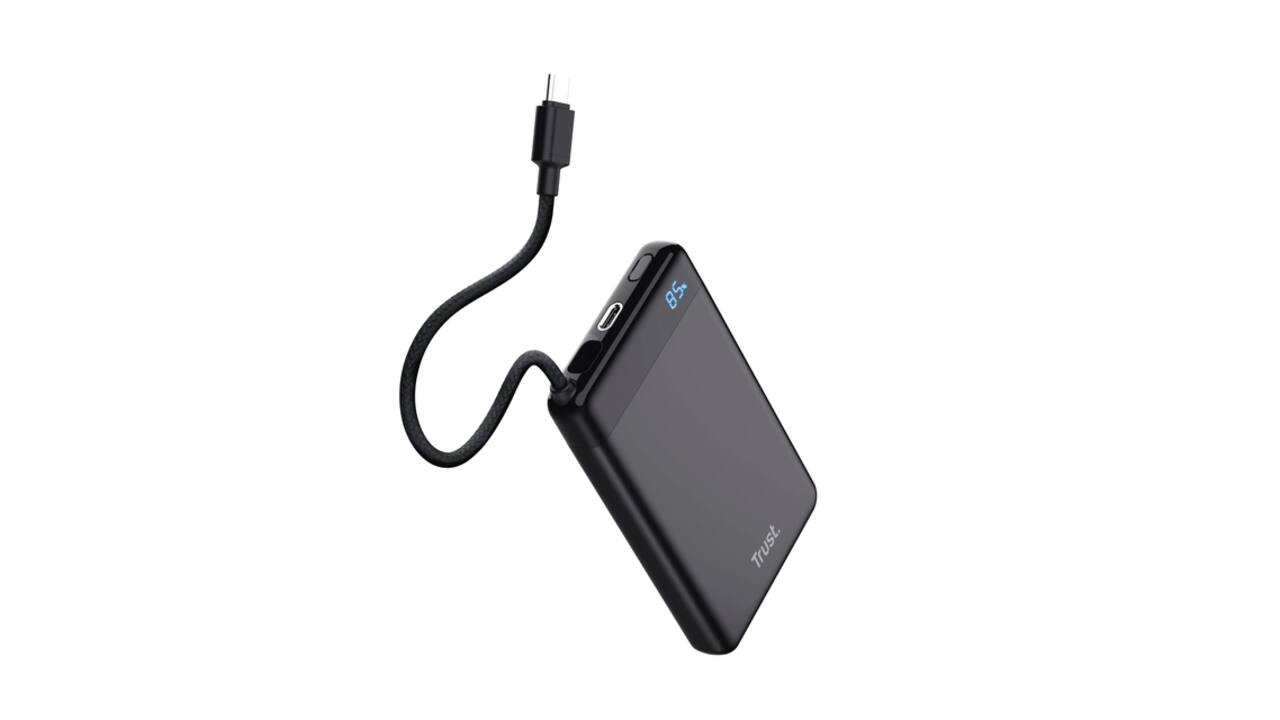Powerbank Trust Fiera 10.000 met kabel
