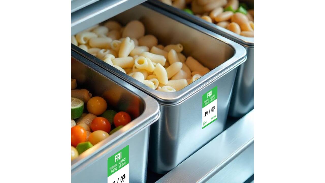 Etiket Avery HACCP vrijdag-groen 25x25mm 1000 stuks