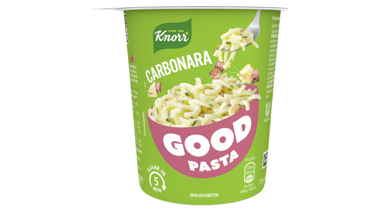 Good Pasta Knorr spaghetti carbonara cup