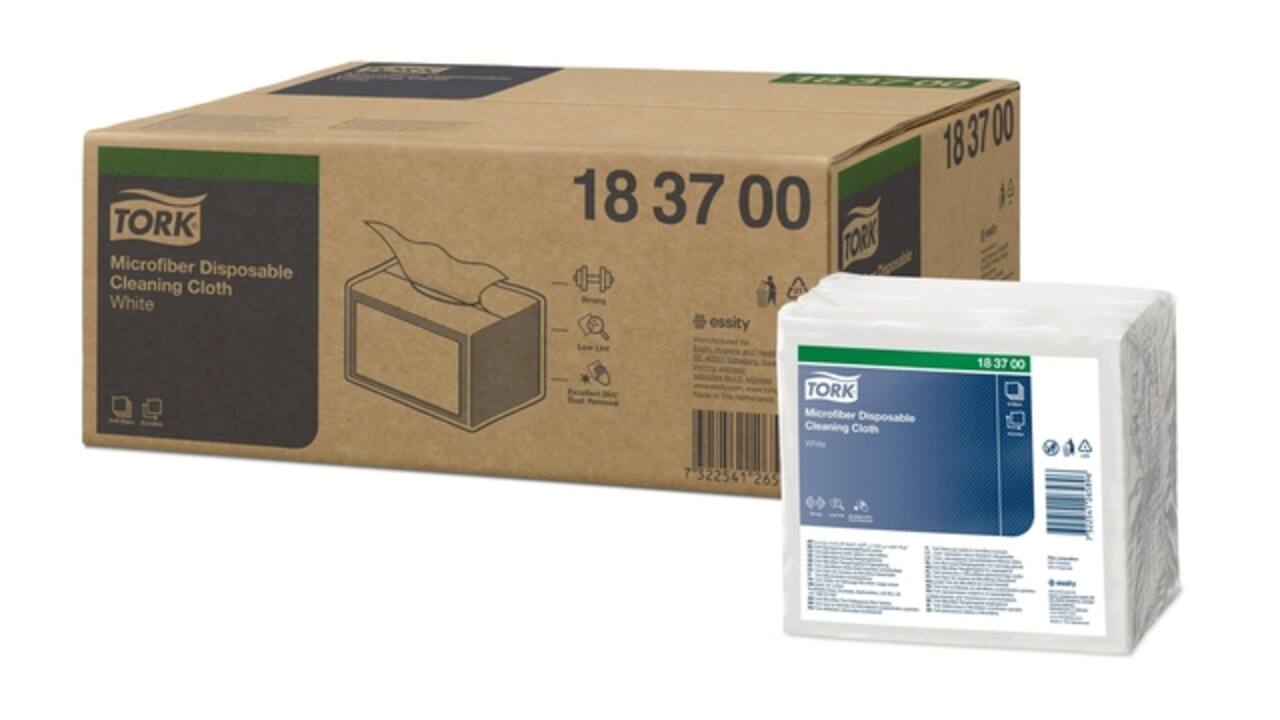 Microvezeldoek Tork Premium disposable 40 vel wit 183700