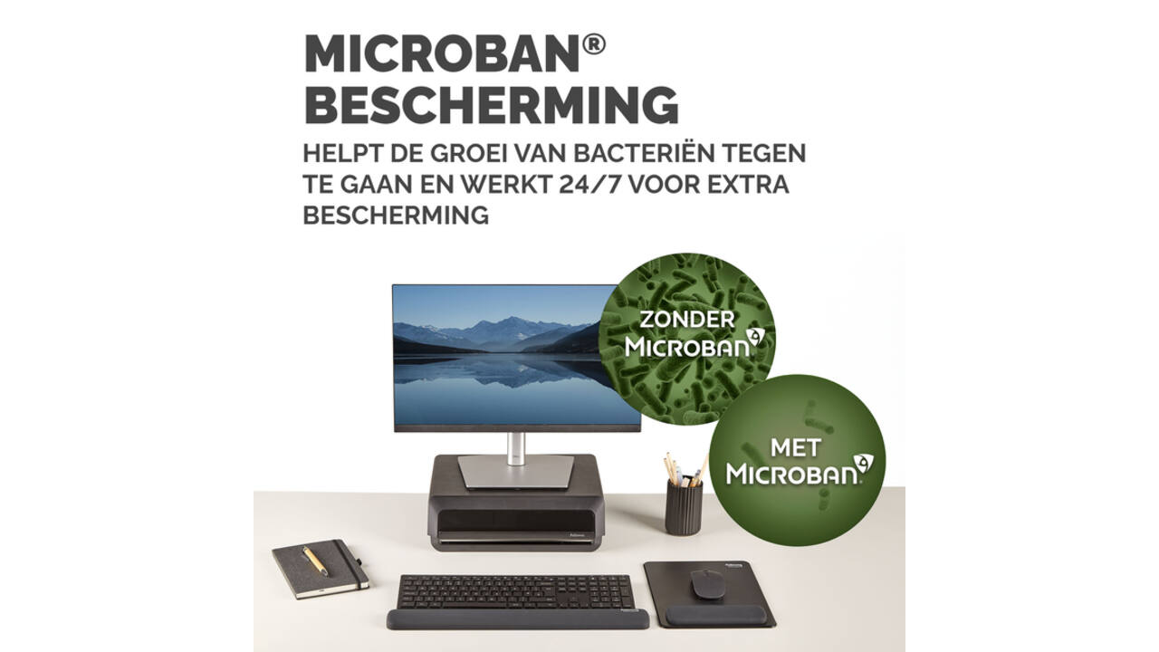 Polssteun Fellowes Breyta zwart