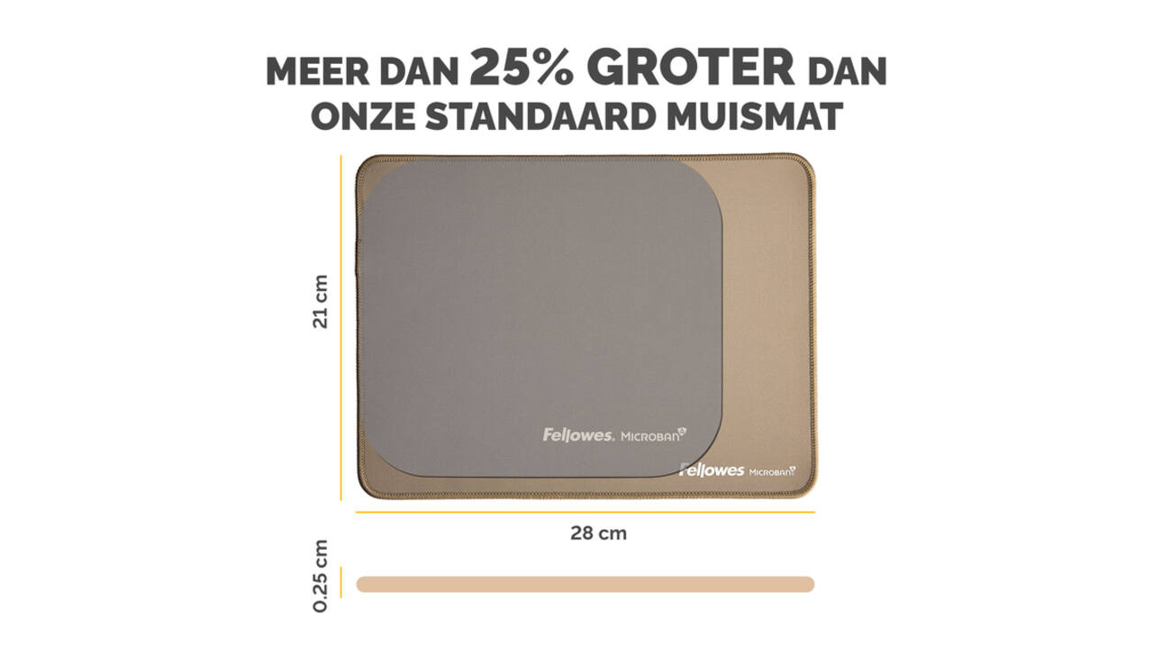 Muismat Fellowes Breyta XL zand